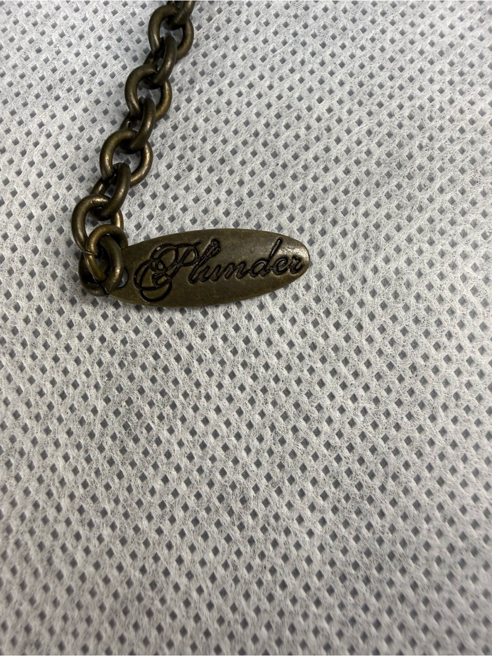 Plunder Chin Up Princess Crown Slips Necklace 32” Bronze Tone Pendant - Picture 5 of 5